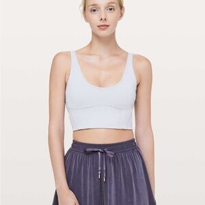 Lululemon (6) Principal Dancer Corsetry Bra Silver Lilac